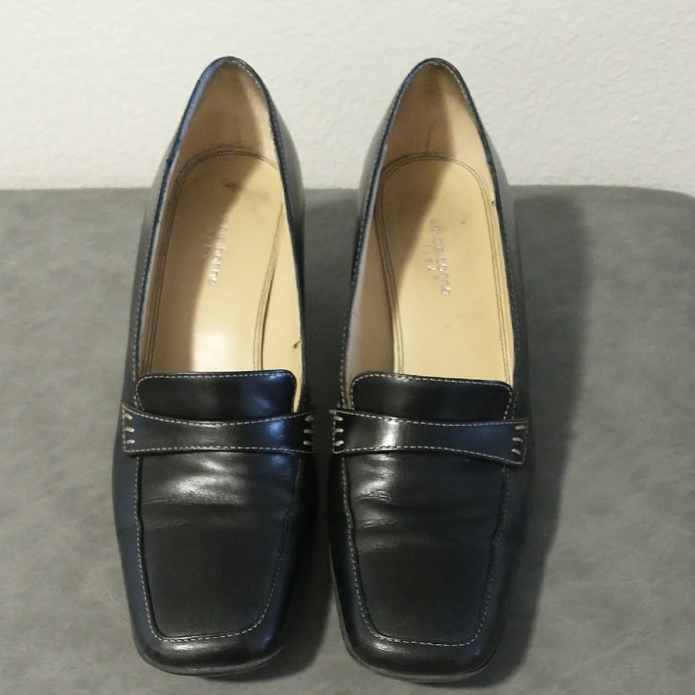 Liz Claiborne Black Leather Heels